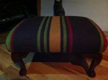 Footstool -after reupholstery